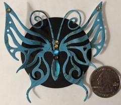 LARGE BUTTERFLY Pre-Made Die-Cuts (3pc)Victorian•Rhinestone•Filagree •Garden•Bug