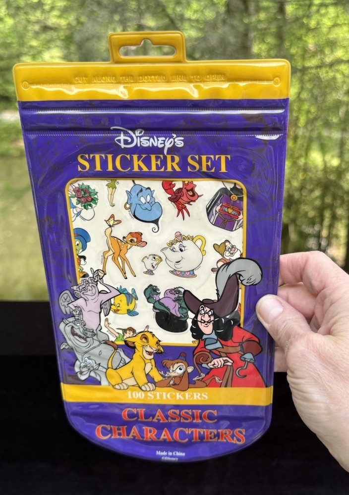 NEW Vintage 1990’s Rare Disney Store Classic Sticker Set Unopened Brand New!