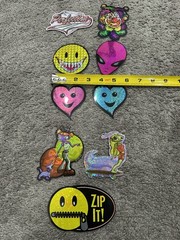 Vintage 1990s Prism Vending Machine Stickers – 9 Individual Stickers