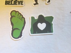 Big Foot Sasquatch Sticker Lot of 12 Pieces