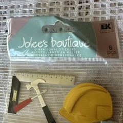 RARE Jolees Under Construction Home Hammer Painting Paint Screwdriver Handyman