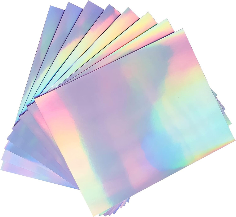 Holographic Sticker Paper for Inkjet & Laser Printer, 20 Sheets Printable Vinyl