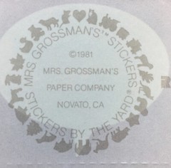 Mrs. Grossman’s QUOTATION QUOTE Stickers. 8 Squares. 1981. Retired.
