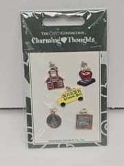 Vintage Charming Thoughts School Teacher Charms Set Card Connection NIP