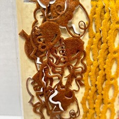 Recollections Autum Felt Ribbon Scrapbooking Pumpkins Orange Gold Brown New