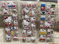 Retro Vintage Look Hello Kitty 3D Bubble Puffy Stickers 3 sets (#40)