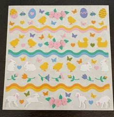 Vintage Mrs. Grossman’s Stickers-6 x 6-Easter, Halloween, Ark, Calendar 4 sheets