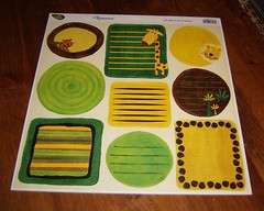 Reminisce Die Cut Journal Stickers ~ 12×12 Sheet. My Jungle Safari.