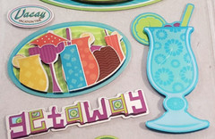 EK Success Sticko SPRING BREAK Metallic Dimensional Stickers – 12 pcs