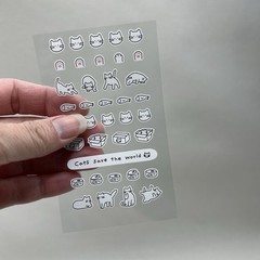 Suatelier Mini Series Cats Stickers Planners Calendars Journals Collage