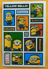 Despicable Me Minion Made Sticker Sheet.
