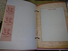 «Love Notes» Junk Journal Scrapbook USA Seller