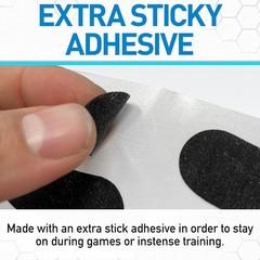 Non-Toxic Eye Black Stickers for Kids and Adults – 24 Pairs with White Pencil