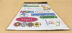 Keepsake Essentials Stickers BABY BOY Angel Sweet Pea 2-Sheets Scrapbook, NEW