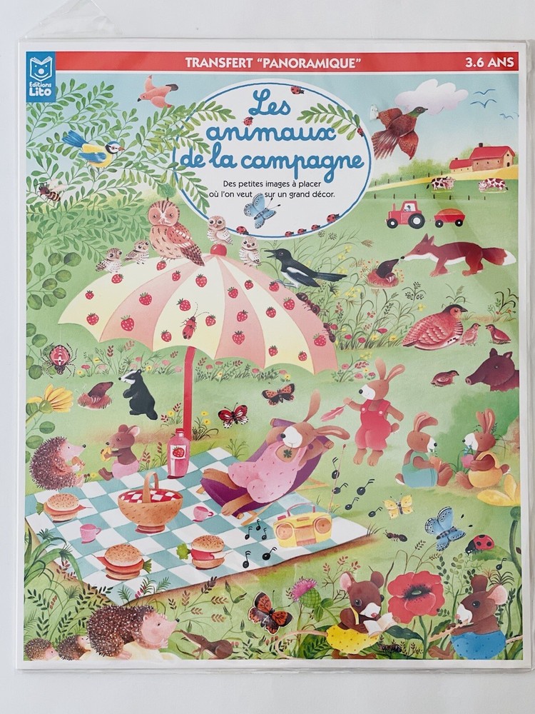 Unique Countryside Animals images Rub on Transfers NEW