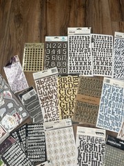 Lot of 56 Pkgs Scrapbooking Stickers Letters & MORE! See Photos NEW