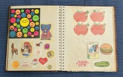 Vintage Sticker Album Hallmark AGC Puffy