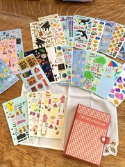 Stickopotamus Sticker 6-Ring Binder Album With 24 Stickers Pages