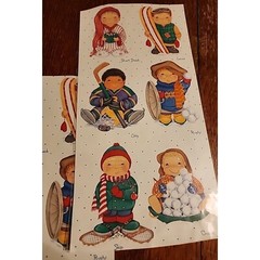Winter Boys Dimple Street Gang SCRAPBOOKING Stickers by Tie Me To The Moon Winte