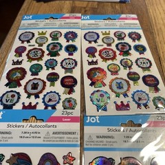 JOT Stickers Sheets Foil Lot Of 4 Sheets 88 Stickers Total NEW