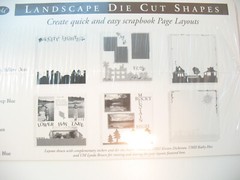 Lot 5 Creative Memories Die Cuts- Landscapes & Wedding Cake-Park Harvest Garden