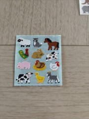 Sandylion Sticker 8 mod Micro Animals Zoo Pets Jungle Farm Cats Vintage 90s