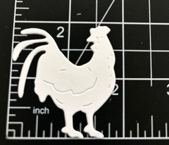 Barnyard Die Cuts * Chicken Trio * Twelve Sets * Black, White, Kraft or White
