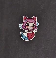 Mermaid Car Kawaii Sticker’s. 6 Pack