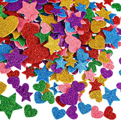 350 Pcs Foam Heart Stickers Colorful Self Adhesive for Valentine’S Day Decor