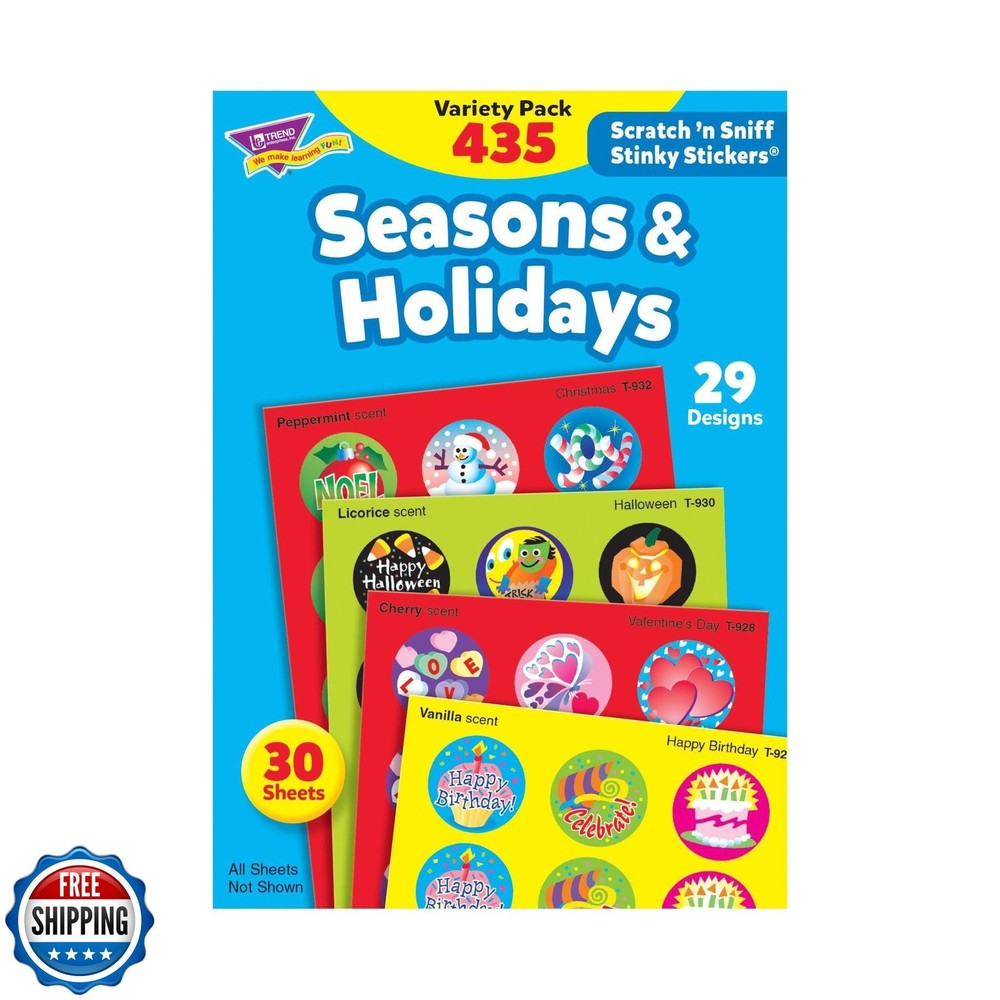 Trend Enterprises: Seasons and Holidays, Scented Scratch ‘N Sniff Stinky Stic