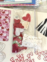 Huge Lot Paper Punch & Die Cuts HEARTS, PHRASES, SQUARES Cardmaking Scrapbooking