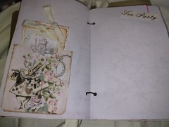 Alice In Wonderland Journal Time For Tea Scrapbook USA Seller