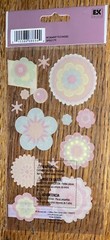 Sticko Vellum Colorful Flowers Garden Spring Card Making Craft Scrapbook Sticker
