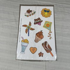 Vintage Scratch N Sniff Stickers Current Inc 1993 Sealed Pack Ice Cream Sun