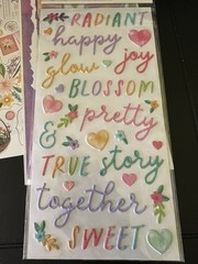 Easter Spring Scrapbook Sticker Chipboard Embellishments Mixed Brands Lot Of 5