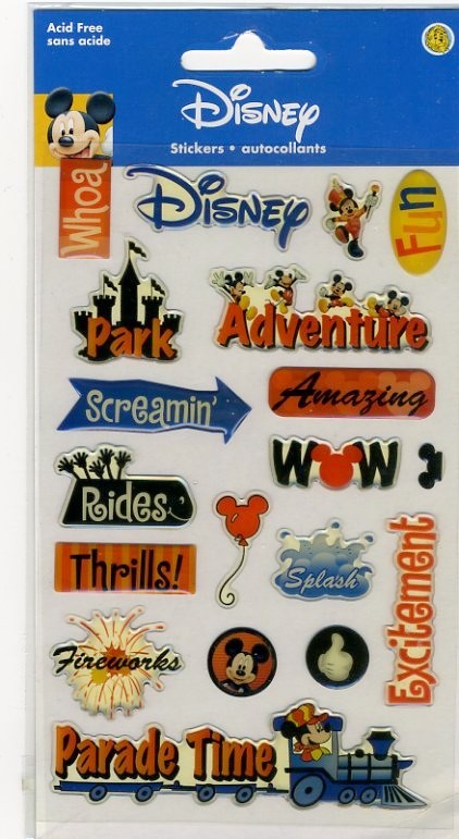 Disney Stickers pack – DisneyLand Adventures
