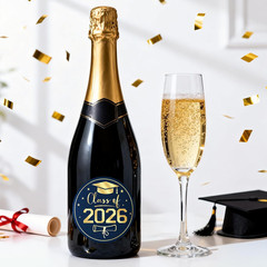 Class of 2026 Graduation Stickers – 60 Self-Adhesive Cap Seal Labels