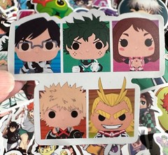 50pcs ANIME mix stickers, TV Show, Japanese, Anime, party favors, crafts