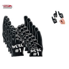Black Mini Foam Fingers – 12 Pieces – School Spirit, Cheerleding and Pep Rall…