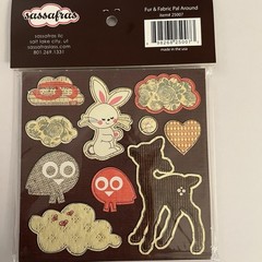 Sassafras (5) Dbl Side Paper, 1 Alpha, 1 Felties, 1 Chipboard Sticker Shapes