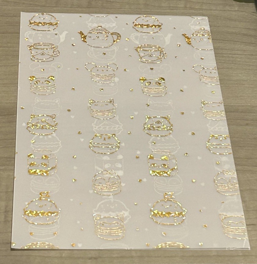 New Happie Scrappie Tea Party Vellum Full Sheet