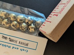 (3) 12 Count Hobby Town Craft Supplies Gold 3/8 Inch Bells – 36 Pieces Total NEW