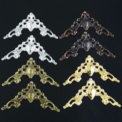 80pcs Metal Book Corner Protectors Scrapbooking Albums Menus Folders Corner P…
