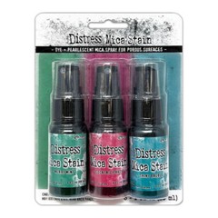 RANGER DISTRESS MICA STAIN -3 COLORS, MERRYMINT, COCKTAIL PARTY, SHINY BAUBLE