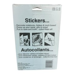 Vintage American Greetings Forget Me not Value Aubaine Sports Stickers sealed