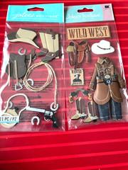 LAST 1 – COWBOY & WILD WEST BY JOLEE’S DIMENSIONAL STICKERS -RETIRED