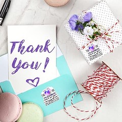 1000 Pcs 1.5″ Thank You Stickers Small Business You are The Heart of My