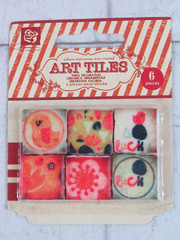Prima Art Tiles, Ceramic Decorative Tiles, 6 pieces