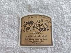 10 Dark Acedemia Apothecary Labels Vintage Style Halloween Drought Tonic Potion