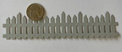 JAGGED PICKET FENCE Die-Cut(3pc)6-1/4″ x1-1/4″Garden •Trees•Garden•Yard•Outside
